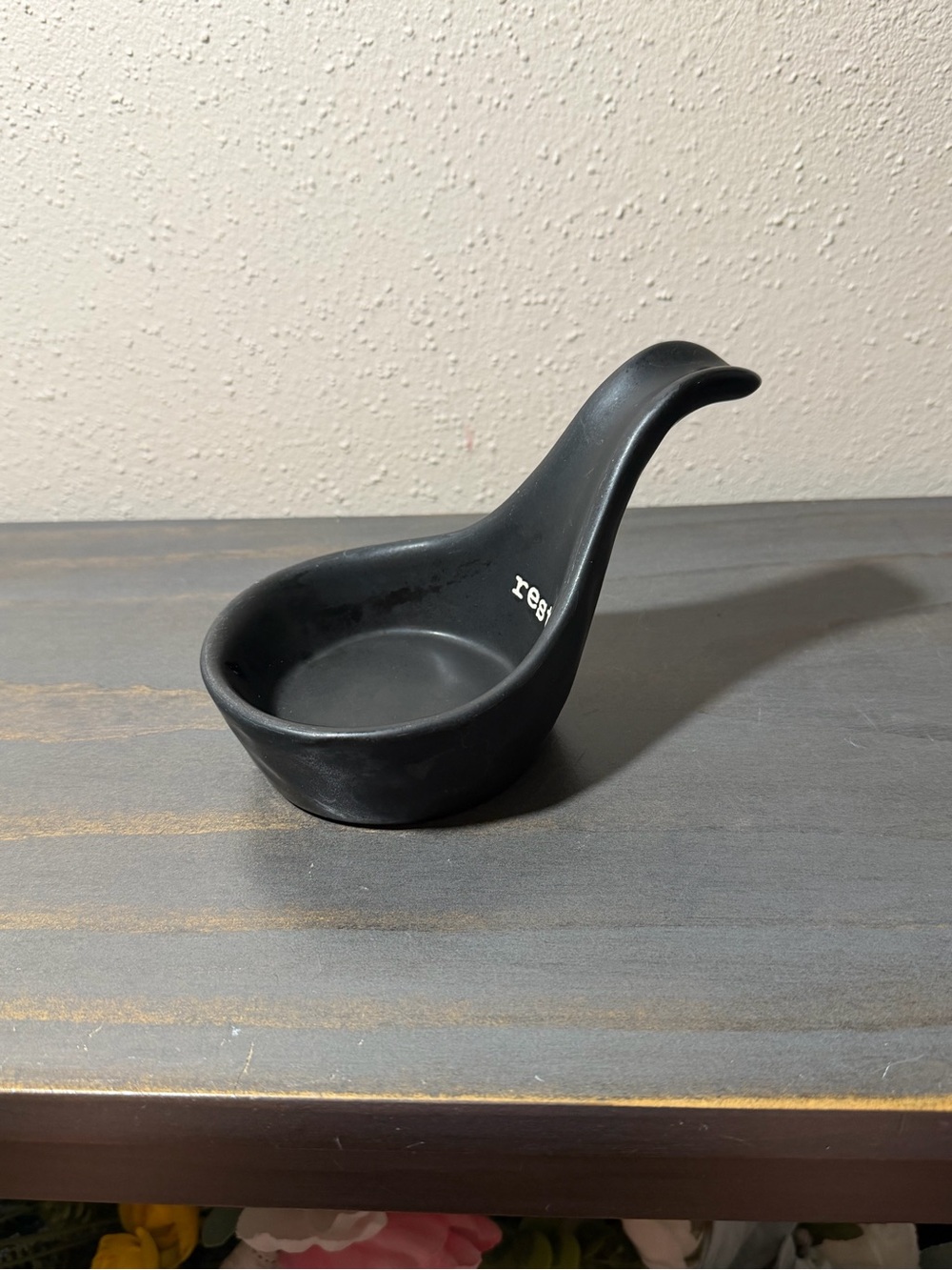 Prep Collection Matte Black Ceramic Ladle with Curved Pour Spout